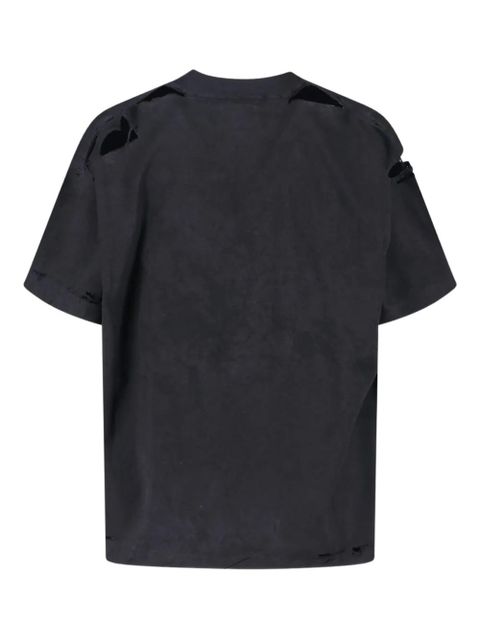 Balenciaga destroyed logo T-shirt - Black - zdjęcie produktu nr 2