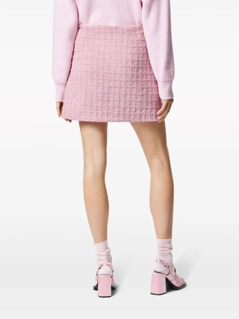 Versace tweed high-waist skirt - Pink
