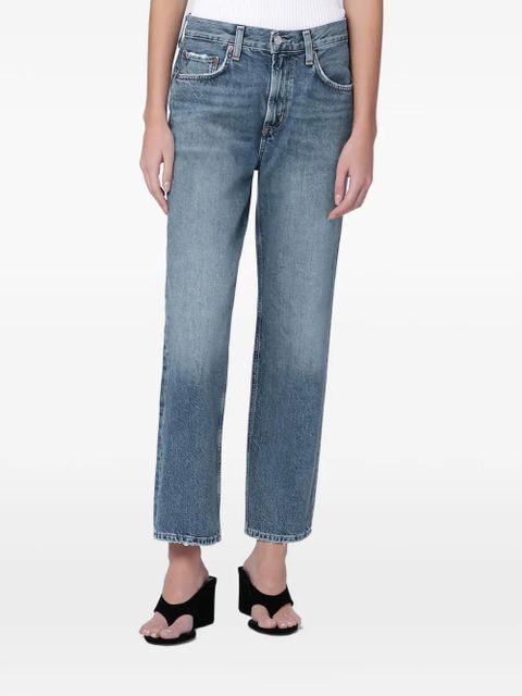 AGOLDE Valen frayed jeans - Blue - zdjęcie produktu nr 1