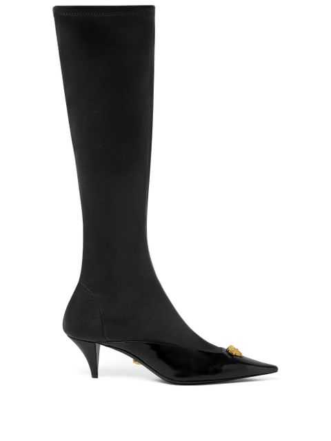 Versace 55mm Medusa-appliqué boots - Black - zdjęcie produktu nr 1