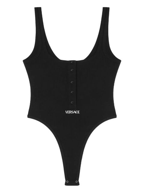 Versace logo-embroidered bodysuit - Black - zdjęcie produktu nr 1