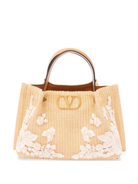 Valentino Garavani floral-embellished tote bag - Neutrals - zdjęcie produktu nr 1