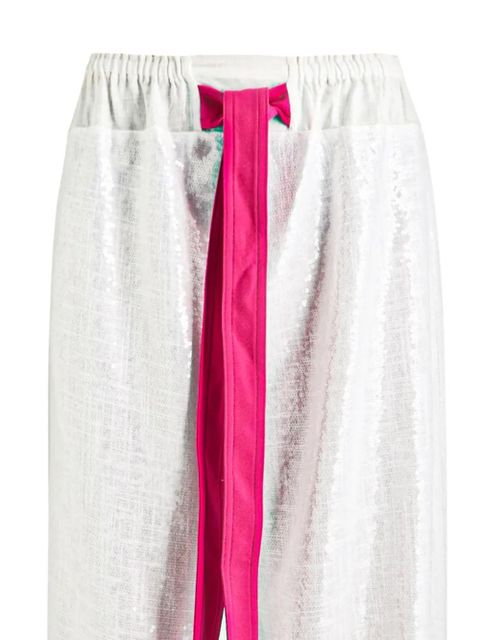 16Arlington sequin-embellishment trousers - White - zdjęcie produktu nr 2