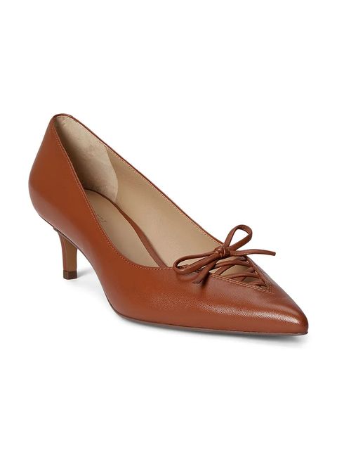 Lauren Ralph Lauren szpilki skórzane Adrienne - zdjęcie produktu nr 1