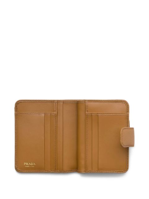 Prada small textured wallet - Brown