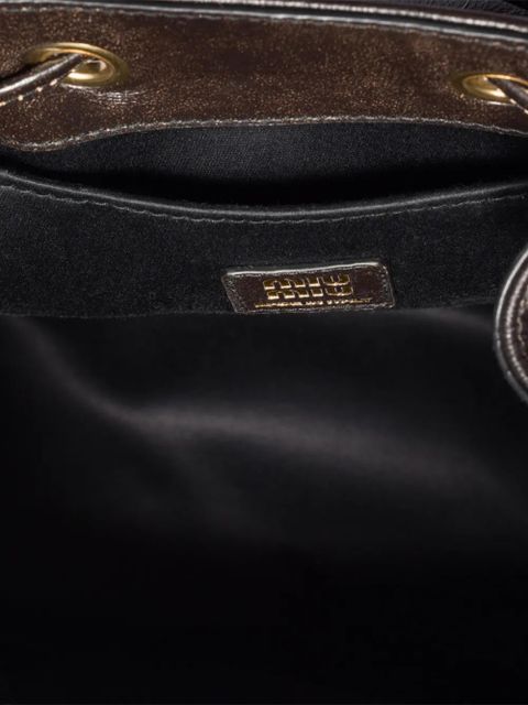 Miu Miu medium leather backpack - Brown