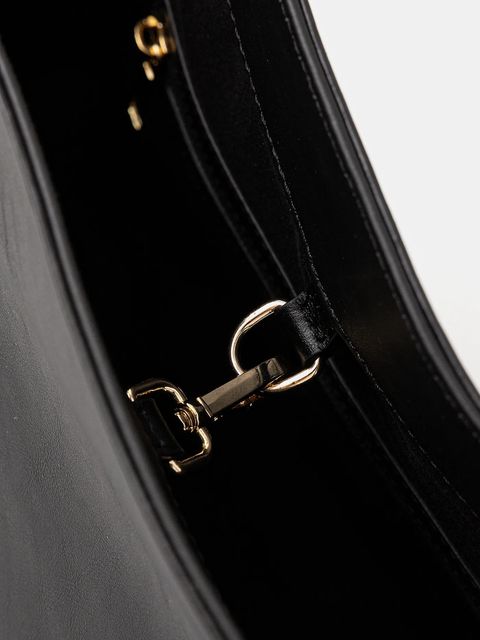 Liviana Conti torebka skórzana kolor czarny A5WA64