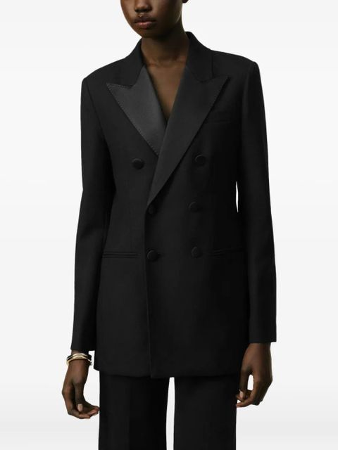 AMI Paris double-breasted buttoned jacket - Black
