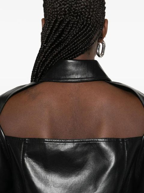 Nanushka cut-out shirt - Black