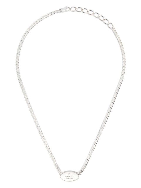 Gucci sterling silver Trademark necklace