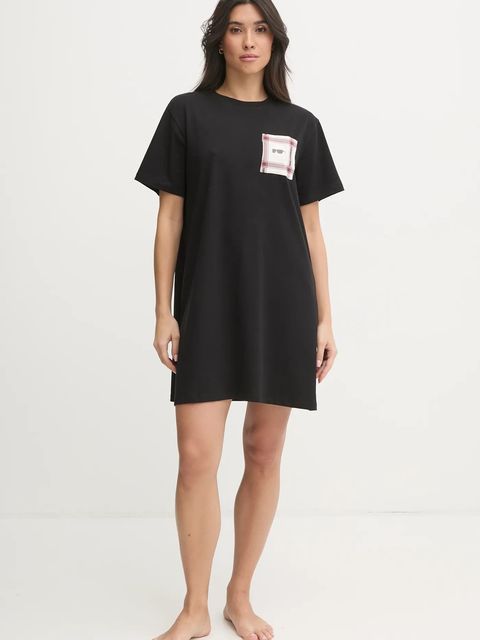 Karl Lagerfeld piżama IKON damska kolor czarny bawełniana A1W45007 - zdjęcie produktu nr 2