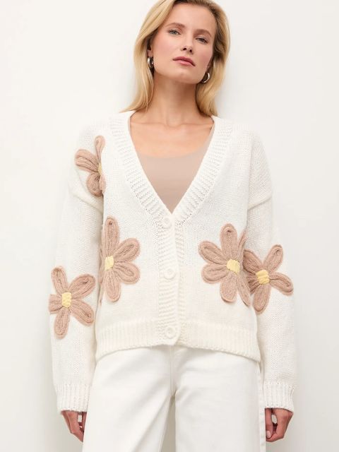 Answear.LAB kardigan z dodatkiem wełny damski kolor beżowy