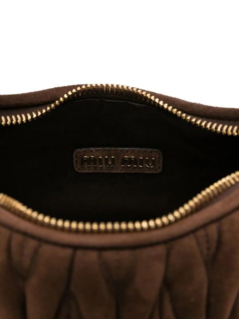 Miu Miu Wander matelassé tote bag - Brown