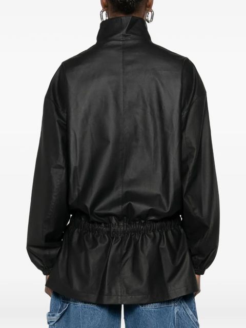 Alexander Wang funnel-collar zip-up parka - Black - zdjęcie produktu nr 2