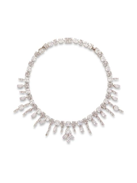 Rabanne rhinestone-embellished necklace - Silver - zdjęcie produktu nr 1