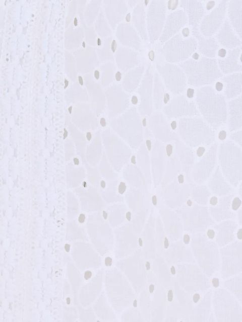 TWINSET V-neck embroidered shirt - White