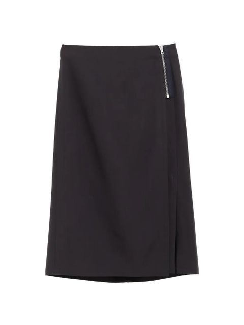 LEMAIRE zip-detail skirt - Black - zdjęcie produktu nr 1