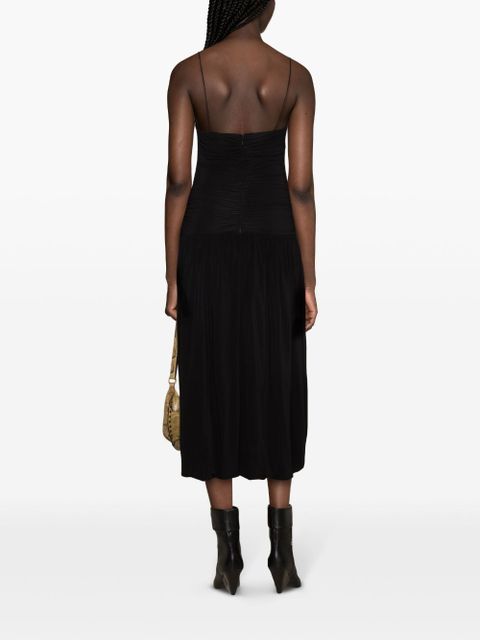 ISABEL MARANT Elisabeth ruched midi dress - Black
