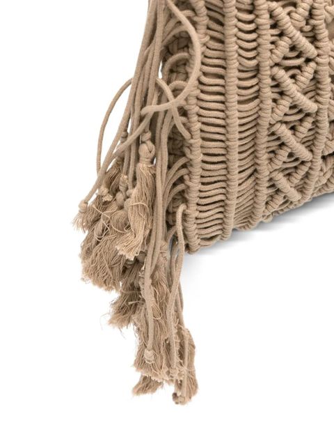 TWINSET tassel-detail shoulder bag - Neutrals