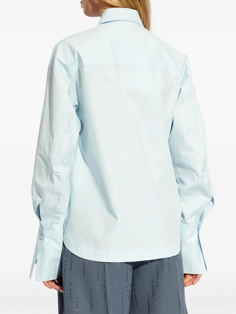 The Attico Eliza cotton shirt - Blue