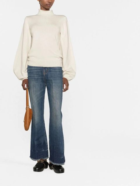 Chloé roll-neck cashmere jumper - White