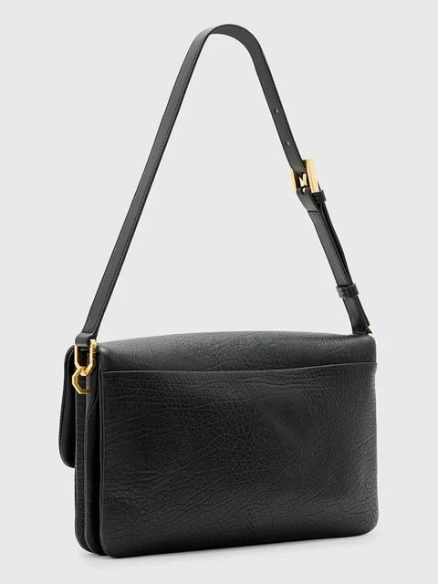 AllSaints torebka skórzana ONDINE kolor czarny W113XC - zdjęcie produktu nr 2