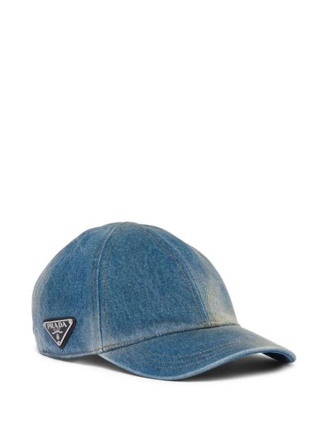 Prada denim baseball cap - Blue - zdjęcie produktu nr 1
