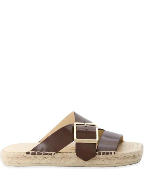 LOEWE buckle-fastening espadrille slides - Neutrals - zdjęcie produktu nr 1