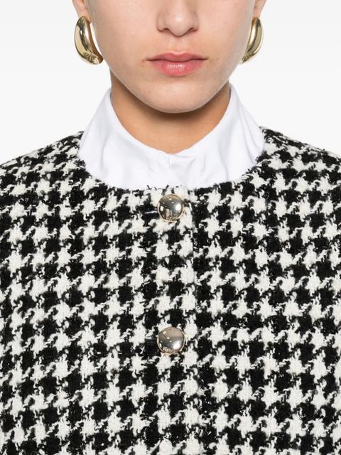 Maje houndstooth-pattern blazer - White