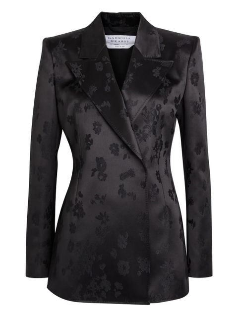 Gabriela Hearst floral double-breasted jacket - Black - zdjęcie produktu nr 1