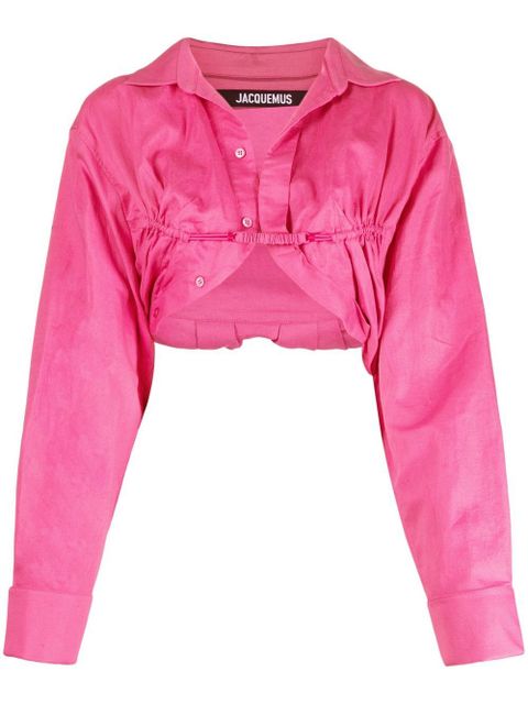 Jacquemus Le Papier bolero shirt - Pink - zdjęcie produktu nr 1