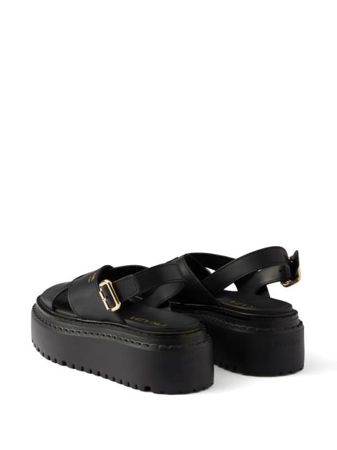 Prada leather sandals - Black - zdjęcie produktu nr 2