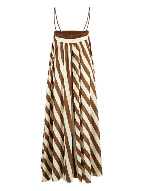 ZIMMERMANN striped maxi dress - Brown