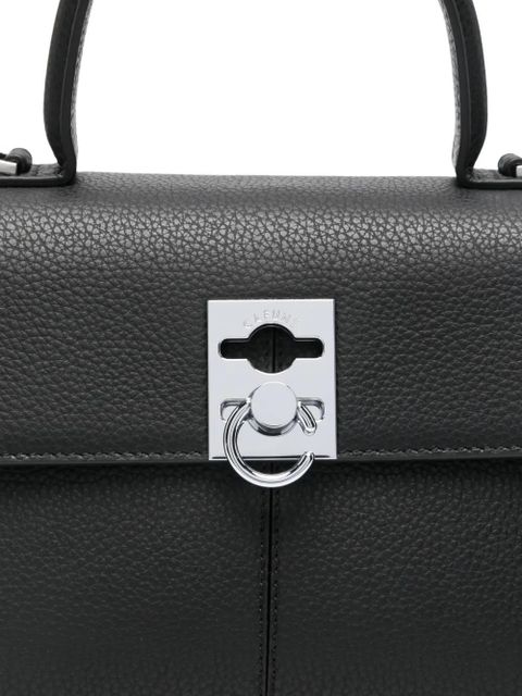 Cafuné Medium Stance grain leather crossbody bag - Black