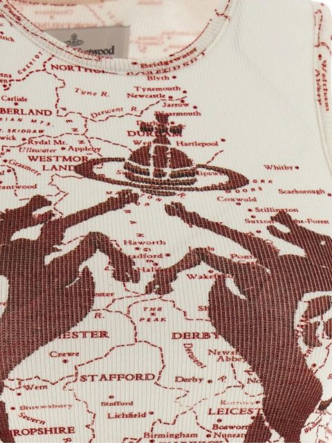 Vivienne Westwood Horses 90s tank top - White