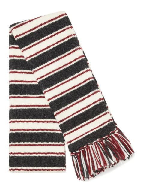 Alanui striped fringed scarf - Multicolour