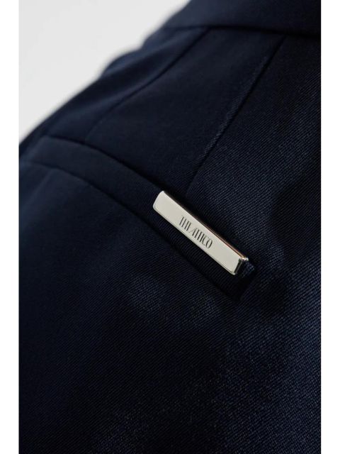 The Attico virgin-wool palazzo pants - Blue