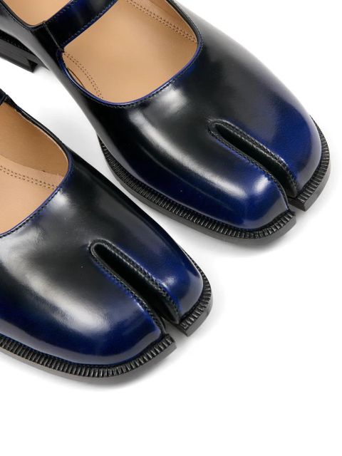 Maison Margiela Tabi Mary Jane leather loafers - Blue