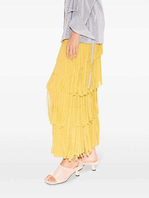Simon Miller Za Za knit fringe maxi skirt - Yellow