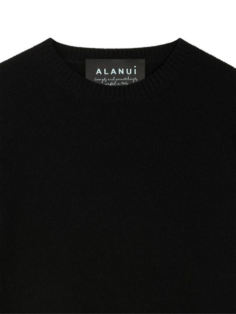 Alanui A Finest Knit crew-neck T-shirt - Black - zdjęcie produktu nr 2