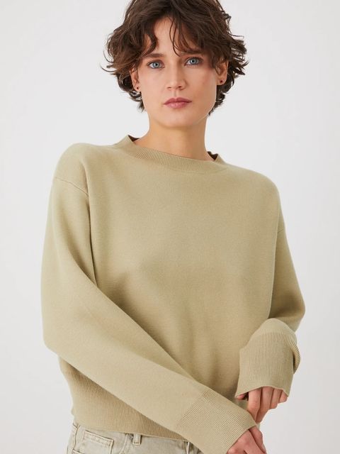 Medicine sweter damski kolor zielony lekki