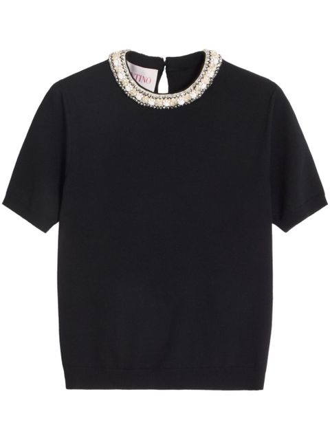 Valentino Garavani embellished T-shirt - Black