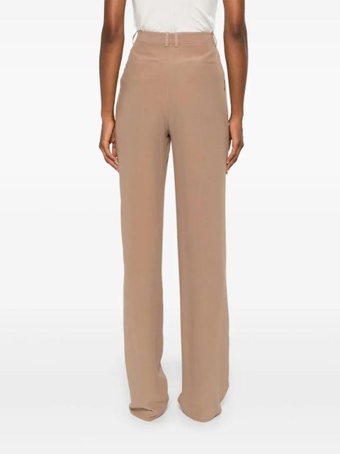 Saint Laurent silk crepe trousers - Neutrals