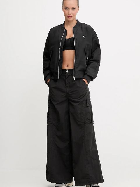 Puma kurtka bomber kolor czarny przejściowa 632168