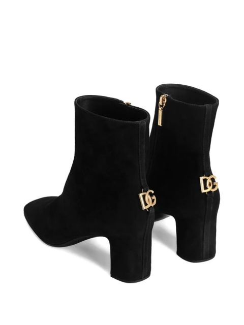 Dolce & Gabbana DG logo suede boots - Black - zdjęcie produktu nr 2