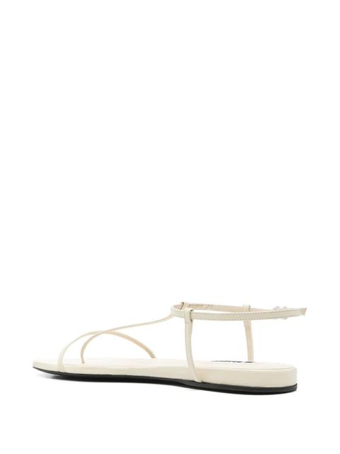 Jil Sander square-toe thong sandals - White - zdjęcie produktu nr 2