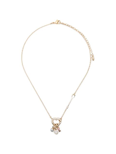 Swarovski heart-pendant necklace - Gold - zdjęcie produktu nr 1