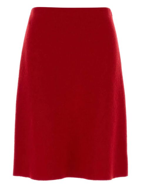 Miu Miu flannel midi skirt - Red - zdjęcie produktu nr 2