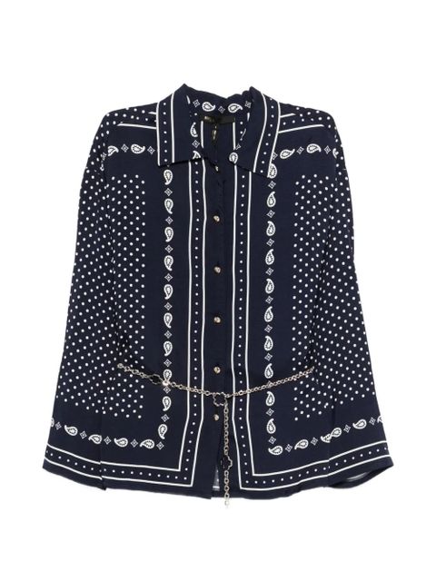 Maje polka-dot long-sleeve shirt - Blue - zdjęcie produktu nr 1