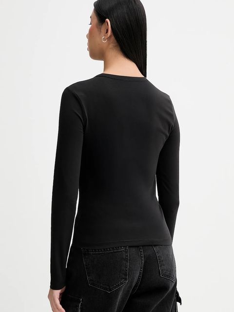 Tommy Jeans longsleeve kolor czarny DW0DW19994